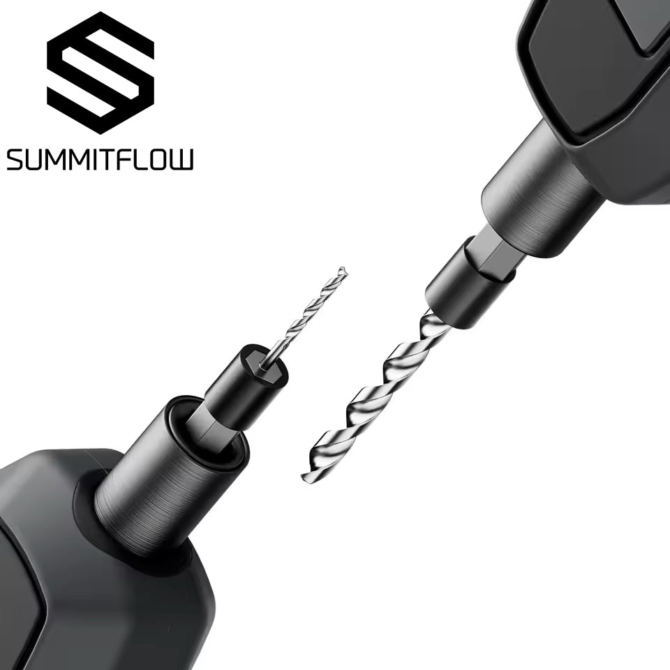 SUMMITFLOW:Micro HSS Drill Bits 0.8/1.0/1.5/2.0/2.5/3.0 Carving Hexagonal